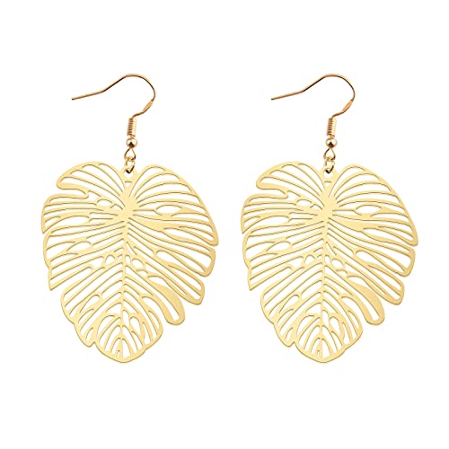 Monstera Leaf Earrings