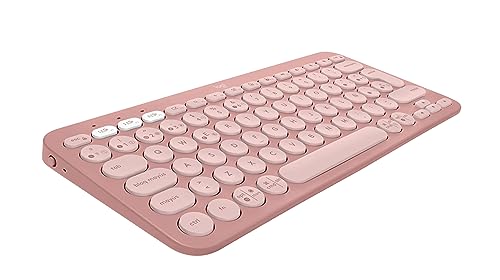 Logitech Llaves de Guijarros 2 K380s, Rose, disposición QWERTY del Reino Unido