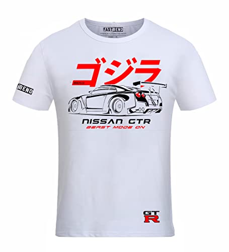 Fastb Nissan GTR White Tshirt