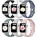Maledan 6 Stück Silikon Armband Kompatibel mit Apple Watch Armband 40mm 41mm 38mm 42mm - Series 11 10, Weiche Silikon Sport Band für iWatch Series 11 10 9 8 7 6 5 4 3 2 1 SE3 SE2 SE Damen Herren