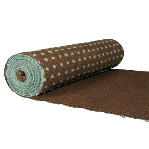 Internethandel Pfordt Kunstrase Teppich mit Noppen - pflegeleicht und wetterfest - geeignet als Outdoor Rasenteppich für Balkon und Garten in Braun (Braun, 100 x 200 cm)