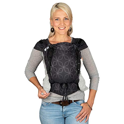 Hoppediz Babydrager Primeo, voor pasgeborenen vanaf de geboorte, buikdrager, rugdrager, 100% biologisch katoen, malmolie - Image 4