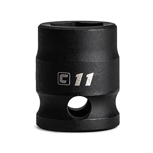 Image of Capri Tools 11 mm Stubby Impact Socket, 3 /8 in. Drive, 6 Point, Metric