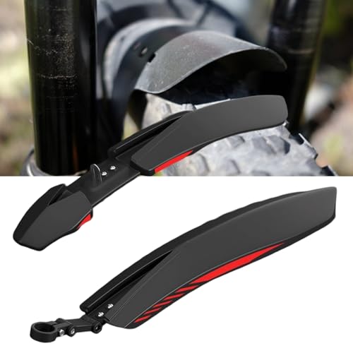 HUANGTNG Adjustable Bicycles Mudguards Set Quickly Release Front Rear Mud Guards for Mountain and City Bike