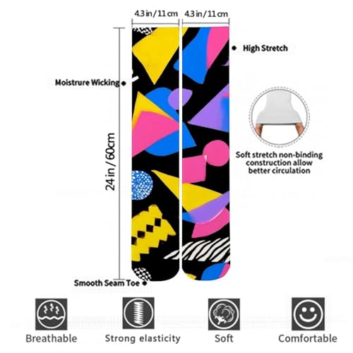 Women's Knee High Stockings Fashion Dress Decor Socks Cozy Compression Socks3