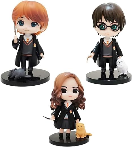 LEGACYCART Harry Potter 3pcs set with pet Action figure For Car Dashboard, Cake decoration, Office desk and Study table Decore, Cake decorating toy topper Showcase Showpiece (Pack of 3) (Height-8 cm) (B0CV7NKMB9) Amazon Price History, Amazon Price Tracker