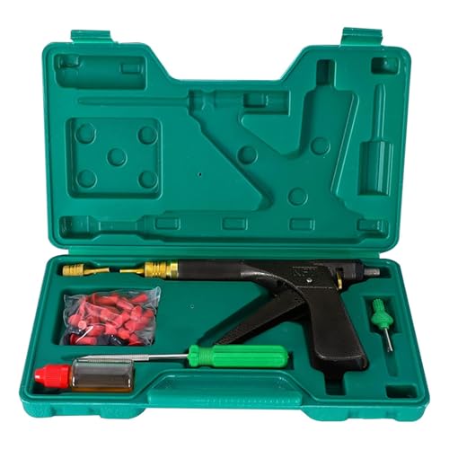 Image of Hetkrishi Tire Repair Kit, Tire Plug Kit Heavy Duty Professional, Deluxe Tubeless Tire Plugger Repair Kit with Mushroom Plug for Motorcycle, Truck, ARB, ATV, Tractor, RV, SUV, Trailer