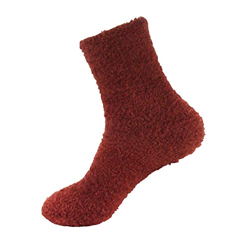 Image of BambooMN Women's Super Soft and Cozy Feather Light Fuzzy Socks - Multiple Color Options - Two Sizes - Value Packs