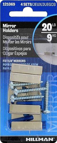 Mirror Clip Wide Channel Hillman 121069 pour fixation murale robuste - 3