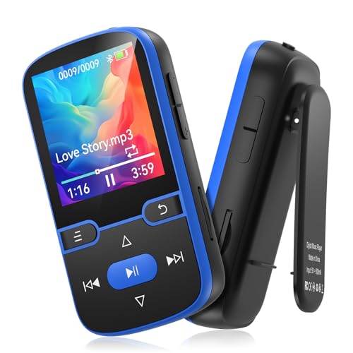 64 GB Lettore MP3 Bluetooth 5.3, lettore musicale per bambini portatile con radio FM, contapassi, registratore vocale, riproduzione casuale e ripetizione, pesa solo 28 g, scheda TF fino a 128 GB 64 GB Lettore MP3 Bluetooth 5.3, lettore musicale per bambini portatile con radio FM, contapassi, registratore vocale, riproduzione casuale e ripetizione, pesa solo 28 g, scheda TF fino a 128 GB