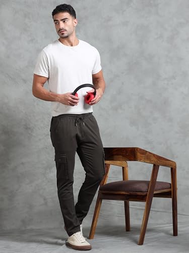 Image of Miraan Men's Regular Fit Mid Rise Cargo Pant
