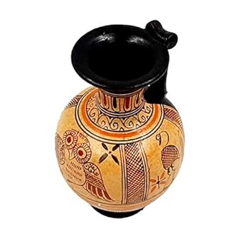 ギリシャ製花瓶 古代ギリシャのアンフォラ赤像式花瓶、ニケとゼウス、ギリシャの