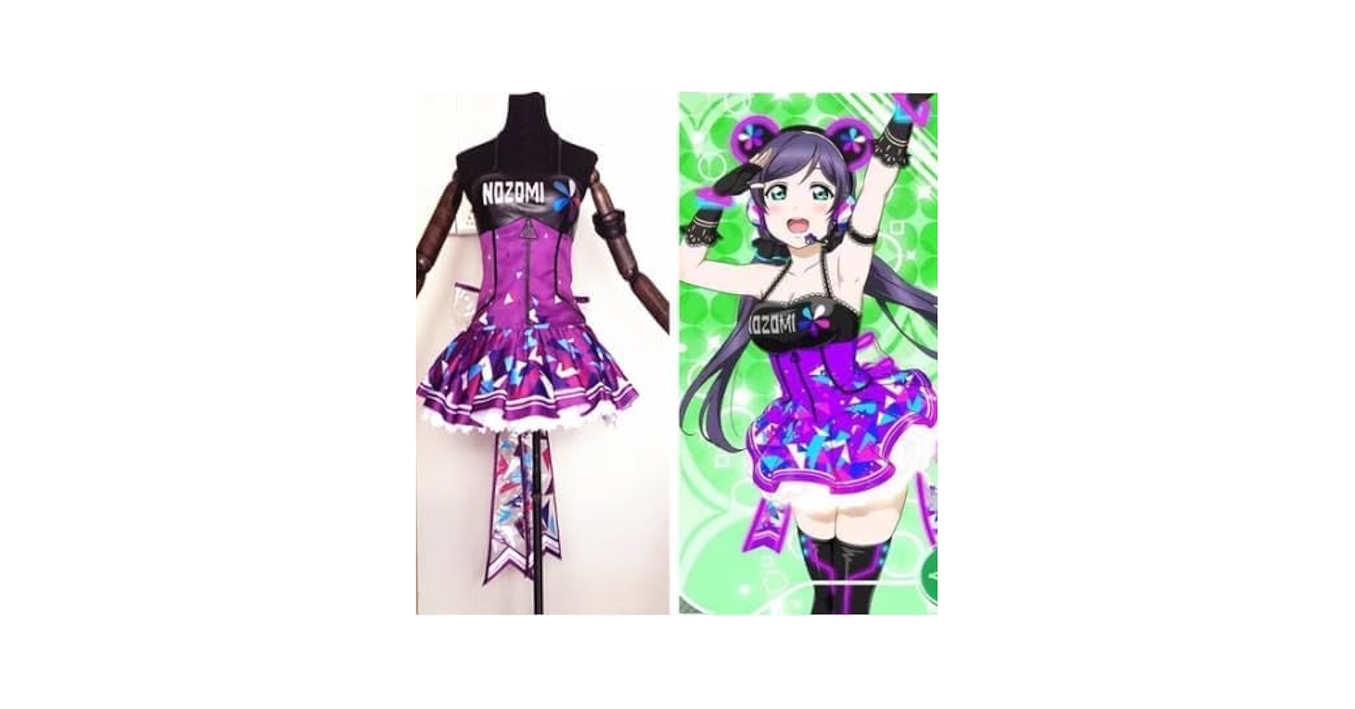 ラブライブ！ サイバー編覚醒後 矢澤にこ μ's　コスプレ 衣装 Mサイズ ラブライブ! SR サイバー編 矢澤にこ 覚醒後 風 コスプレ衣装