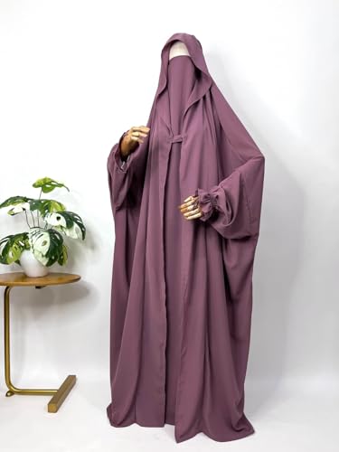 Image of NAZNEEN Saudi Jilbab Full Length and Noise Pc MATT NIDA Fabric with extra panel to cover face