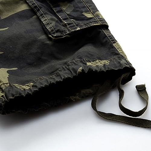 Shorts cargo camuflaje para hombre sin cinturón miniatura 6