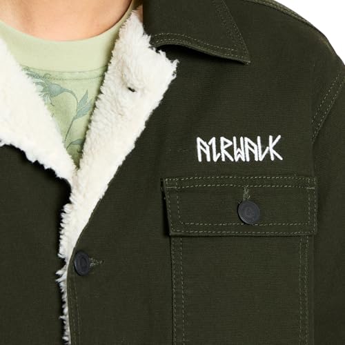 Airwalk Men's Sherpa-Lined Shirt Jacket4