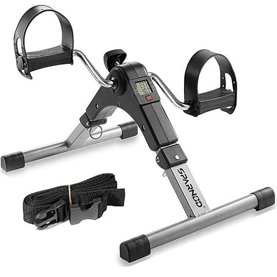 Shyam International Fitness SMB-100 Mini Cycle Pedal Exerciser with Fixing Strap, Adjustable Resistance and Digital Display - Suitable for Light Exercise of Legs, Arms, and Physiotherapy at Home-picture-30
