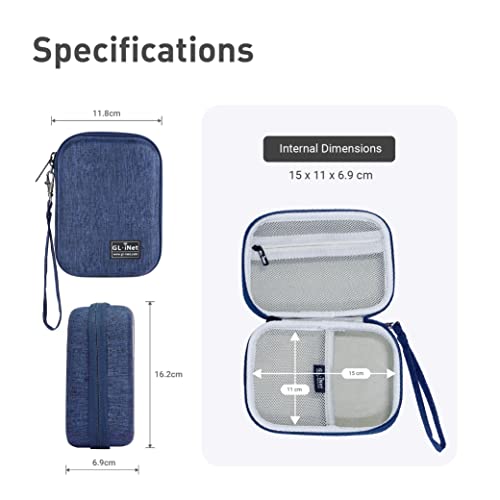 Image of Gadget Organizer Case (Blue) & GL.iNet GL-MT3000 (Beryl AX) Pocket-Sized Wi-Fi 6 AX3000 Wireless Travel Gigabit Router