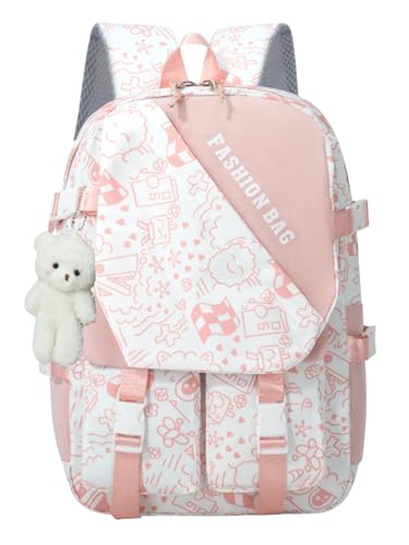 Image of Tinytot 30 Litre Japanese Korean Style School Bag Water-Resistant Laptop & Travel Backpack - Unisex Large 18 Inches Multipurpose Student Backpack for Boys & Girls, Men & Women