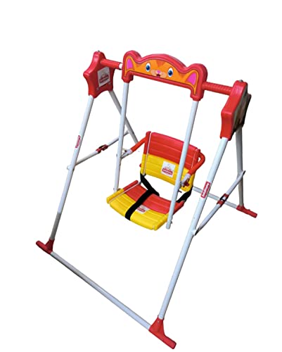 Image of BABYBLESSING Toys Swing (Red & Yellow) Alloy Steel, 103.5D x 10W x 40H Cm Toys Swing (707-red)