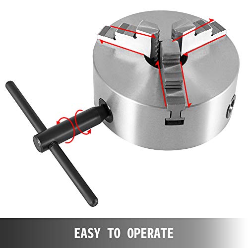 Vevor K11-125 Lathe Chuck 5", Metal Lathe Chuck Self-Centering 3 Jaw, Lathe Chuck With Two Sets Of Jaws, For Grinding Machines Milling Machines #TOP5