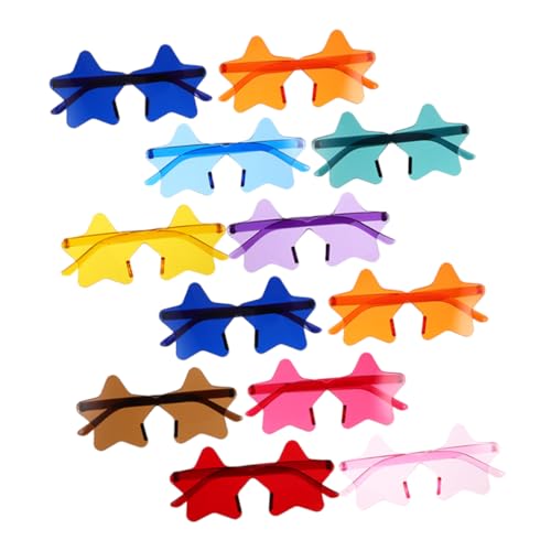 FRCOLOR Funny Party Glasses Women's Star Shape Sunglasses Frame Fashion Accessory