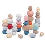 balancieren kinder draußen Hochwertige Materialien: Steinspielzeug besteht aus natürlichen, sicheren, gesunden und ungiftigen hochwertigen Holzmaterialien, die leicht, nicht leicht zu brechen und langlebig sind. Geeignet für Kinder über 3 Jahre.