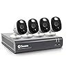 Swann Home DVR Security Camera System with 1TB HDD, 4 Channel 4 Camera, 1080p Full HD Video, Indoor or Outdoor Wired…