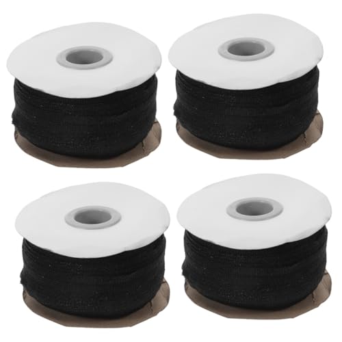 LALAFINA 4 Rolls Long Length Lining Fabric Strip Fusible Interfacing for Sewing Projects Precise Center Line Stretch Material