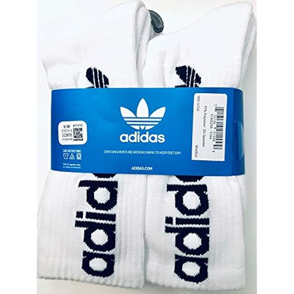 adidas Calcetines deportivos para hombre (6 unidades) (talla de zapatos 6-12)