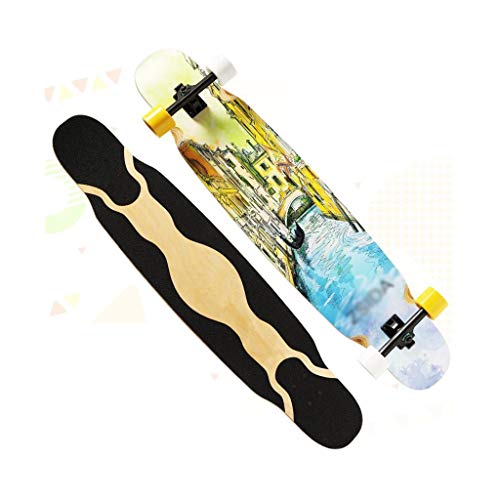 Learn More About LINGLING-Skateboard Longboard Four-Wheeled Skateboard Complete Skateboard Professio...