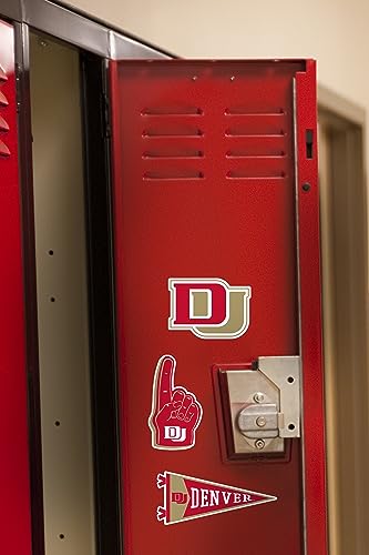 Image of University of Denver 8ct Vinyl Large Deluxe Stickers Variety Pack - Laptop, Water Bottle, Scrapbooking, Tablet, Skateboard, Indoor /Outdoor - Set of 8