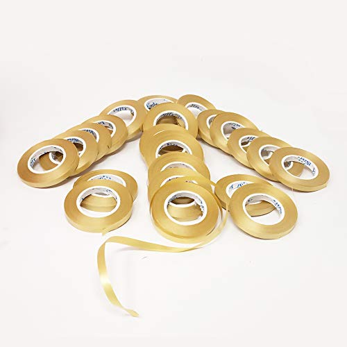 Image of AMFIN Curling Ribbons for Balloons - Golden (Pack 24)