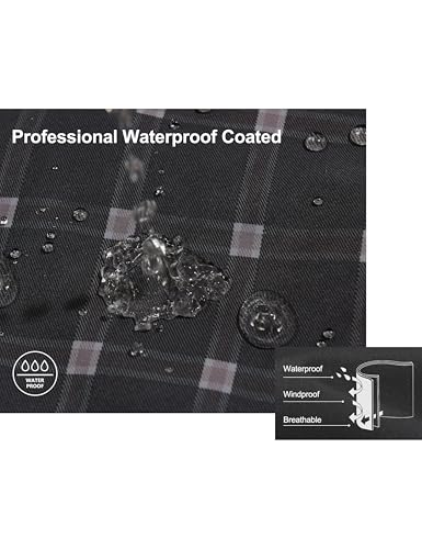 Little Donkey Andy Rain Jacket Men's Waterproof Windbreaker Rain Shell Jacket with Hood Lightweight Hooded for Hiking, Travel3