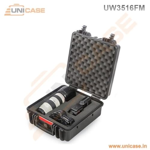 Image of UNICASE Heavy Duty Waterproof Protective Hard Shell Plastic Pelican case for Drones, Cameras & Accessories and Electronic Equipment�s Carry Case with Pick and Pluck, precut Cubed Foam (UW3516FM)