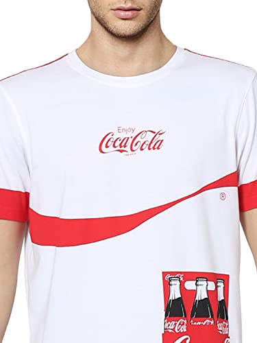 Image of JACK & JONES Men's Printed Regular Fit Crew Neck T-Shirt