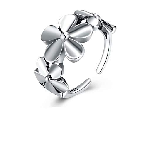 Preisvergleich Produktbild Lavillede Doppel-Delfin-Öffnungsring Sterling-Silber 925 verstellbar