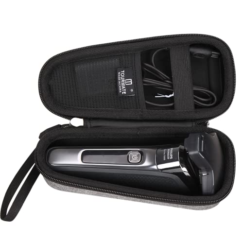 Tourmate T086 Hard Storage Case For Krovena Women Electric Shaver/Philips Norelco Men Shaver Series 2100 2300 3500 6800 3100 5500 5100 5300 5700 6880 7000 7100 7200 Wet Dry Rotary Shaver cover