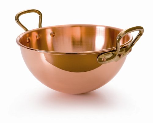Mauviel M'Passion Cuenca de Clara de Huevo con Asas, Acero Inoxidable, Cobre, 35 cm