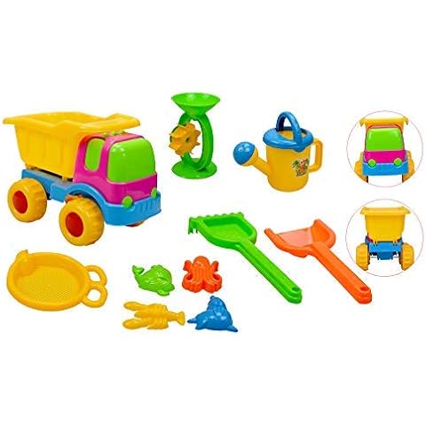 Inside Out Toys Kids Sand, Sandpit, Beach Toy Play Set (10 piece) Cover