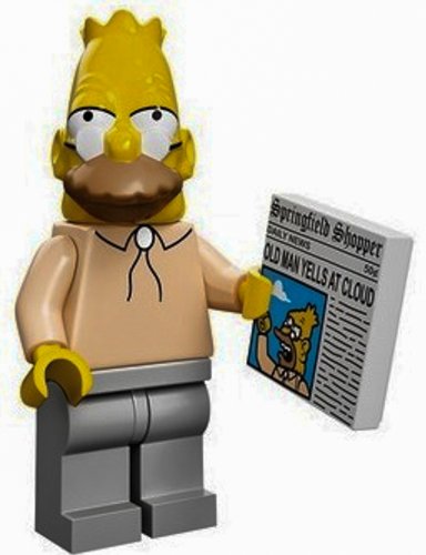 LEGO The Simpsons Collectiable Minifigure - Grampa Gandpa with Newspaper (71005)
