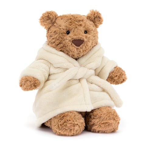 Jellycat Bartholomew Bear with Bathrobe Stuffed Animal, 10 inches - Teddy Bear Plush - Soft & Huggable - Classic Children's Gift image 13