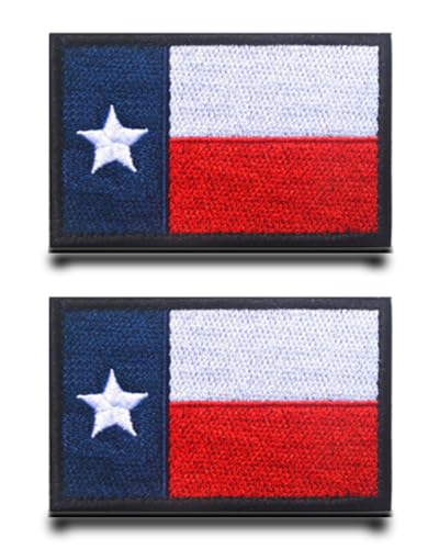 Pack of 2 US State Texas Flag Texas Patch Embroidery Tactical Military Patch, Patch with Nylon Airsoft Patch for Backpacks Tactical Clothing Bags Badge Embroidery Tapes Jacket Pack of 2 US State Texas Flag Texas Patch Embroidery Tactical Military Patch, Patch with Nylon Airsoft Patch for Backpacks Tactical Clothing Bags Badge Embroidery Tapes Jacket