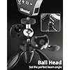 UBeesize 10" Selfie Ring Light with Tripod Stand & Cell Phone Holder, Dimmable Desktop LED Circle Light for Live Streaming/Makeup/YouTube/TIK Tok, Compatible with iOS and Android Phones Black