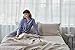 DAPU 100% French Linen Fitted Sheet Mattress Cover (1 Piece) with 16 Inch Deep Pocket, Pure Natural French Flax from Normandy, Ultra Soft, Breathable and Durable (Natural Linen, Queen).