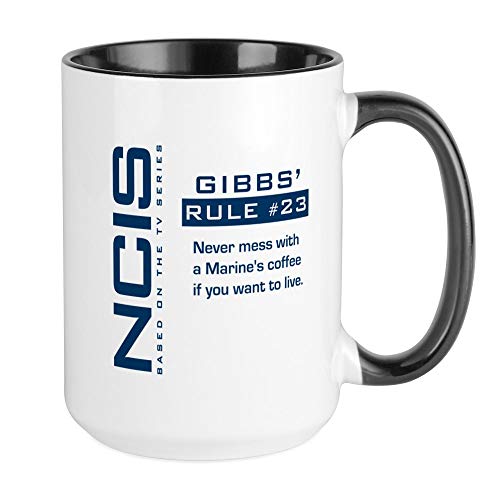 CafePress NCIS Gibbs' Rule #23 Large Mug Coffee Mug, Large 15 oz. White Coffee Cup - //coolthings.us