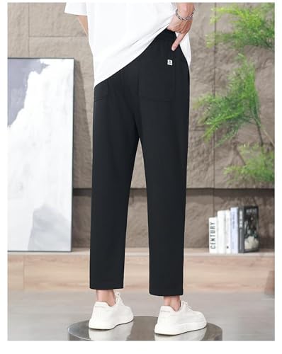 Pull On Waffle Stretch Casual Pants, Lacyaura Pants Men, Men's Pantss, Ultra Stretch Breathable Casual3