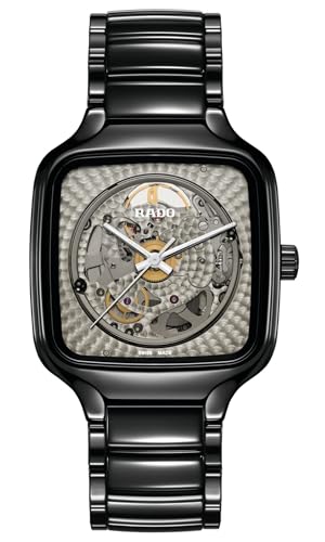 Rado -New True Square-Unisex-Swiss Automatic Watch-High-Tech Ceramic-Sapphire Crystal -38mm