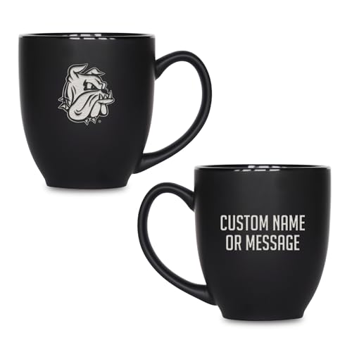 Image of Rico Industries NCAA Primary 15-Oz Personalized Matte Black Bistro Mug - for Hot or Cold Drinks