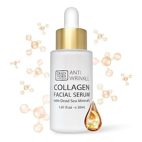 Dead Sea Collection Collagen Serum for Face - Anti-Wrinkle Hydration Facial Serum - Smooth and Moisturized Skin - Enriched with Dead Sea Minerals and Vitamins - 1.01 fl.oz Cover